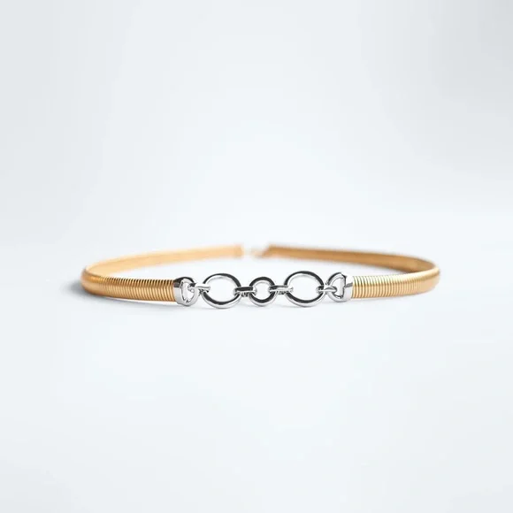 Zara metal stretch belt gold/ silver NWT Zara Metal Mesh Belt ?? Get yours now ?? main image 4